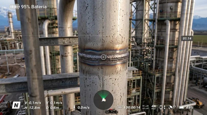 Estructura industrial en altura